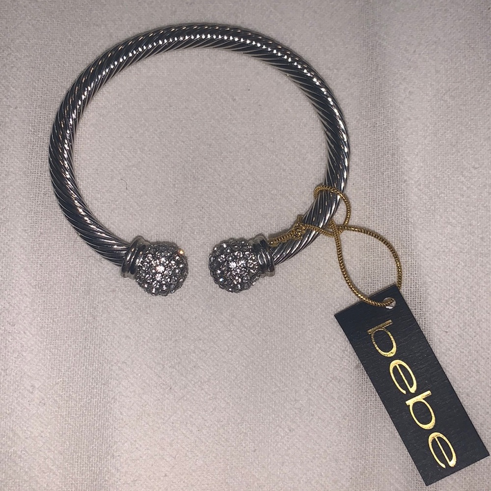 Bebe silver clasp bracelet